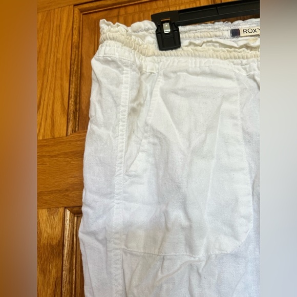 Roxy - Linen & Viscose Oceanside & Drawstring Flared Pants - Picture 5 of 7